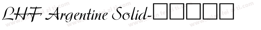 LHF Argentine Solid字体转换